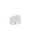 Plafoniera Biscuit Cubo Bianco 2 Spot GU10 Orientabili Trio Lighting - Samnite