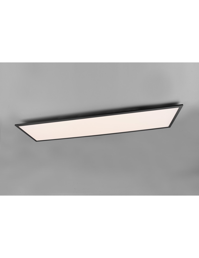 Plafoniera Led Moderna Rettangolare Gamma Nero Trio Lighting - Samnite