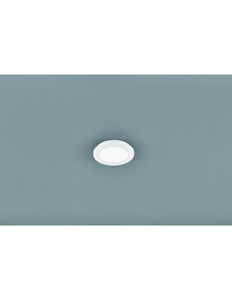 Plafoniera Rotonda Camillus Led Dimmerabile Bianco IP44 Ø17 cm Trio Lighting - Samnite