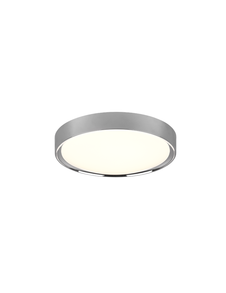 Plafoniera Rotonda Clarimo Led Dimmerabile Cromo IP44 Ø33 cm Trio Lighting - Samnite