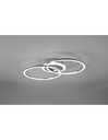 Plafoniera Soffitto Cerchi Cromo Led 4000k Dimmer Venida Trio Lighting - Samnite