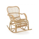 Poltrona Dondolo in Rattan Naturale CASIMIRA 66x82x h88 cm - Samnite