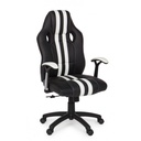 Poltrona ufficio con braccioli Spider bianco in similpelle - Samnite