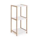 Scaffale Brooklyn bagno cucina bianco bamboo - Samnite