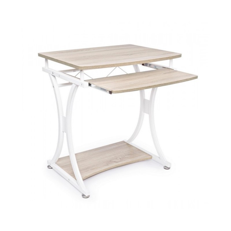 Scrivania per PC in acciaio Bianco VIOLET 70x55x h76 cm - Samnite