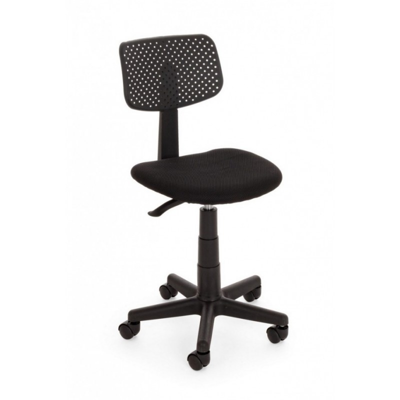 Sedia da ufficio nero con ruote altezza regolabile - Samnite