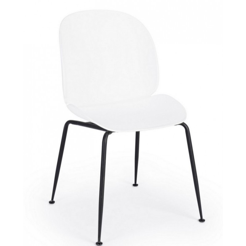 Sedia moderna Antigone bianco gesso - Samnite