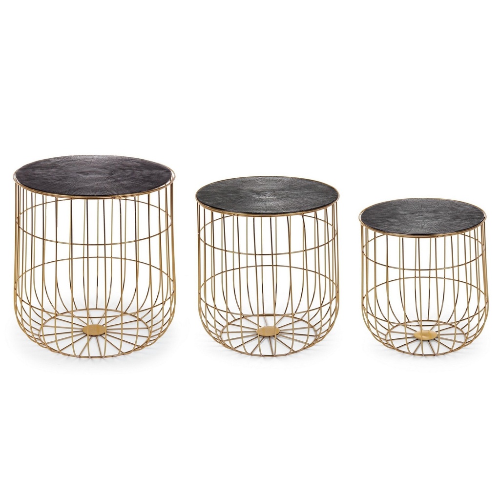 Set 3 Tavolini Contenitori di design Mariam - Samnite