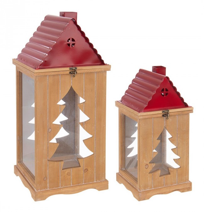 Set2 Lanterna Noel Rosso - Samnite