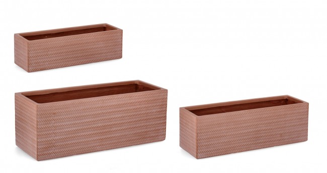 Set3 P.Vaso Tressage Rett Terracotta - Samnite