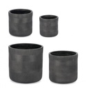 Set4 P.Vaso Rigo Cil Antracite - Samnite