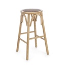 Sgabello bar in legno naturale stile rustico - Samnite