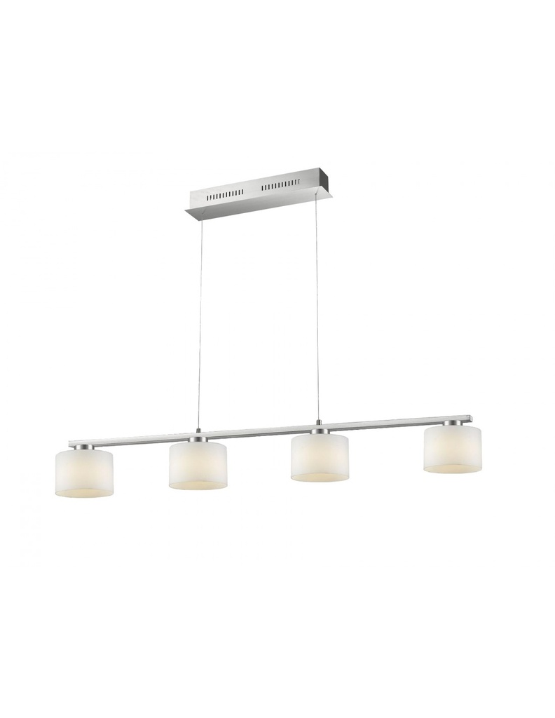Sospensione Nichel 4 Vetri Led Dimmer Alegro Trio Lighting - Samnite