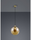 Sospensione Singola Sfera Vetro Ambra Dino Ø30 cm Trio Lighting - Samnite