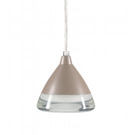Sospensione in Alluminio Pressofuso con Diffusore in Acrilico - 20W, 1800 Lumen, Luce Calda tortora - Samnite