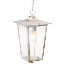 Sospensione in alluminio pressofuso con diffusori in vetro trasparente biancooro - Samnite