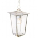 Sospensione in alluminio pressofuso con diffusori in vetro trasparente biancooro - Samnite