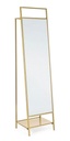 Specchio Stretto con Portabiti Ekal Oro  Cod.0242616 - Samnite