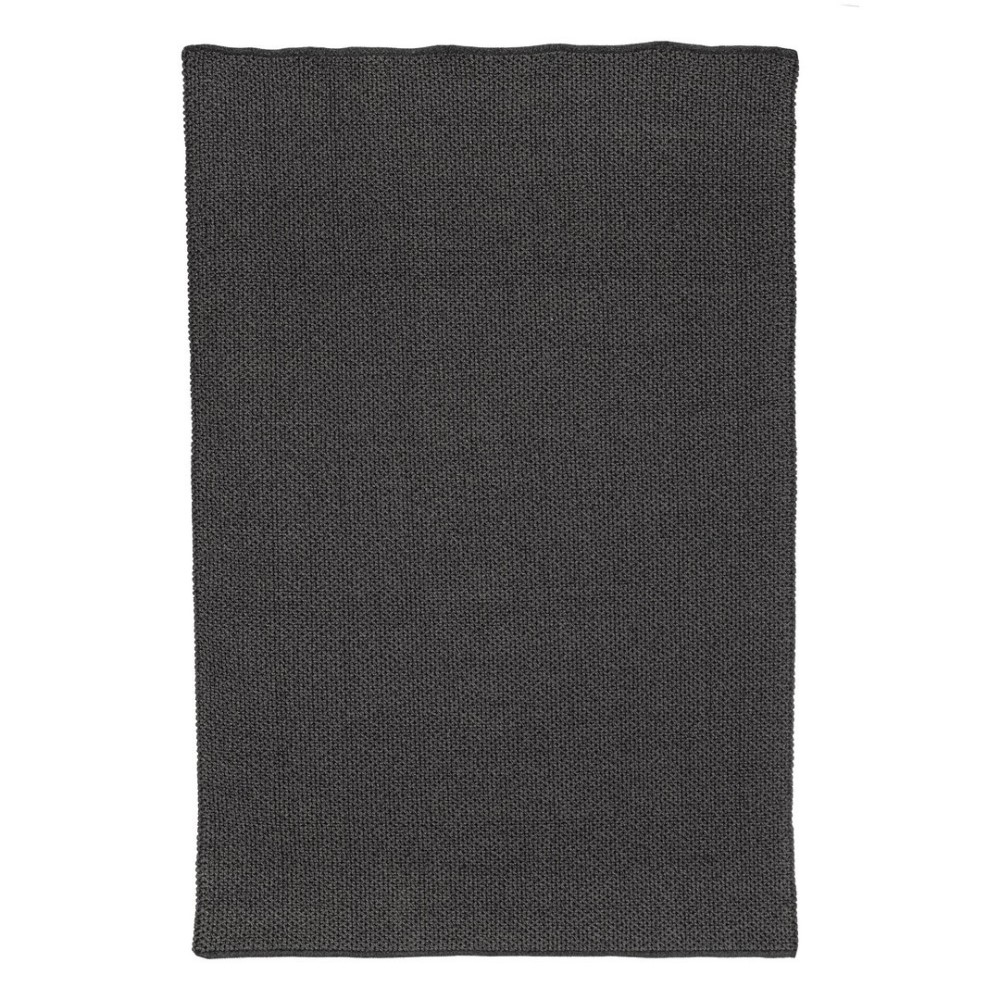 Tappeto da esterno grigio in fibra sintetica lavorato a mano 200x300 - Samnite