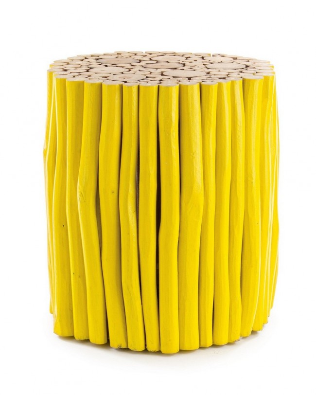 Tavolino Guadalupe Giallo  Cod. 0680441 - Samnite