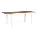 Tavolo allungabile 140-200x90 bianco in alluminio - Samnite