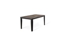 Tavolo allungabile cemento grigio- metallo nero 90 cm x 156- 316 cm H. 76 cm - Samnite