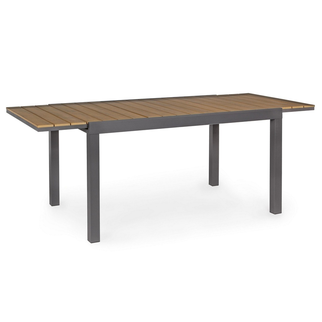Tavolo allungabile in alluminio Elias 140-200x90 cm - Samnite