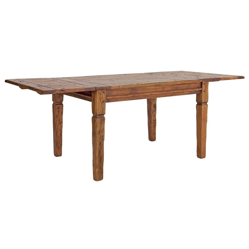Tavolo allungabile in legno stile rustico cm 120/160/200x90 cm - Samnite