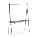 Tavolo espositore industrial rettangolare 98h cm - Samnite