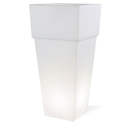 Vaso Quadrato E27  linea lounge  bianco - Samnite