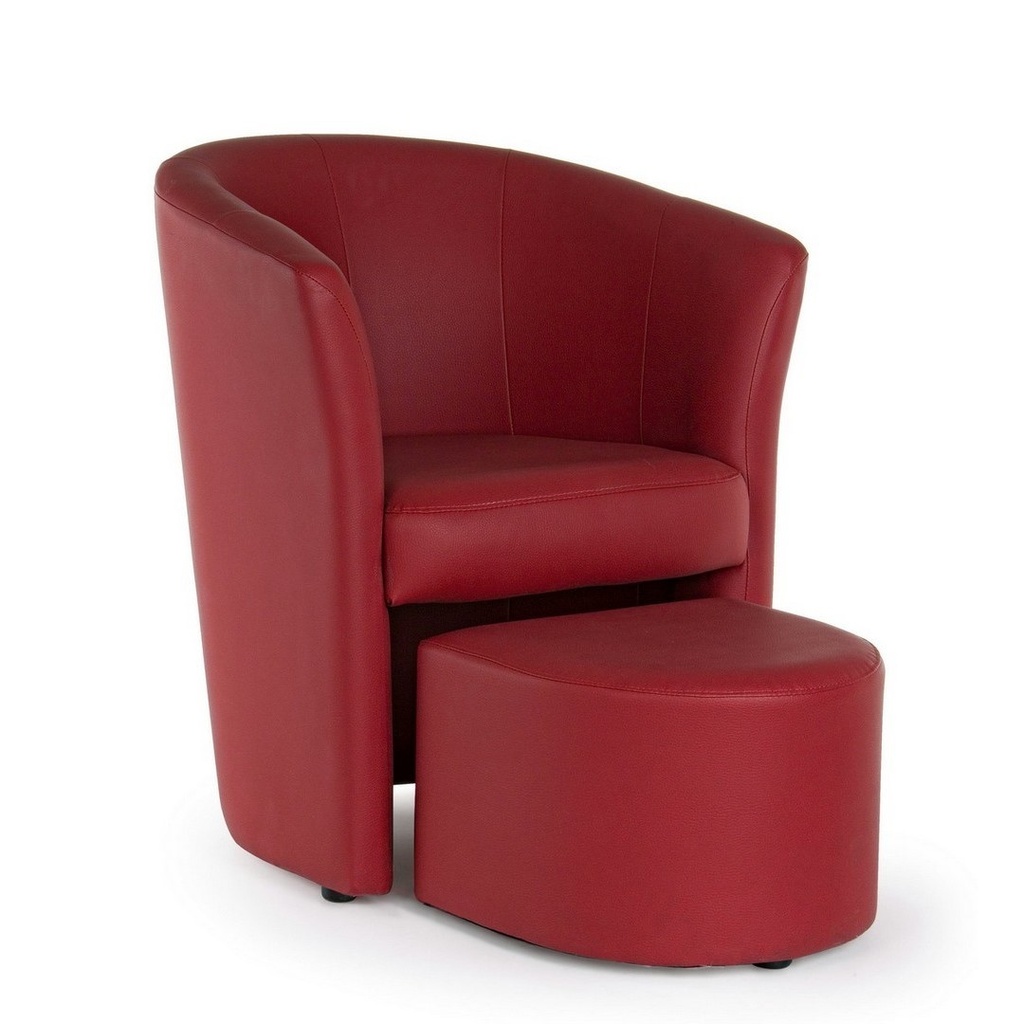 poltrona c-pouf rita rosso - Samnite
