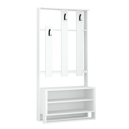 [96886] Mobile ingresso Chester bianco  90x36xh.180 cm