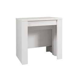 [93871] Tavolo consolle allungabile Bianco BAKU 78x54/252x h78 cm