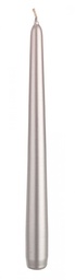 [S-B0163856] 12x Candela Basic Conica Argento 25Cm