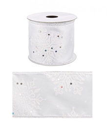 [S-B0915436] 12x Nastro Bianco Fiocco Neve 4M Display12