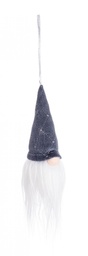 [S-B0938176] 12x Pendaglio Babbo Rudolph Grigio H15