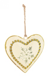 [S-B0937941] 12x Pendaglio Flaky Cuore Oro