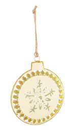 [S-B0937942] 12x Pendaglio Flaky Sfera Oro