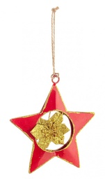 [S-B0937952] 12x Pendaglio Flavour Stella Rosso