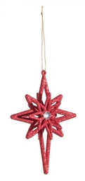 [S-B0912628] 12x Pendaglio Moda Cometa Rosso