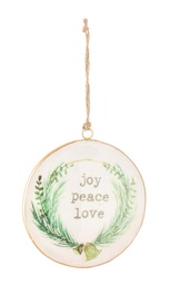 [S-B0937922] 12x Pendaglio Peace C-Ghirlanda
