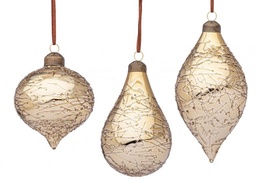 [S-B0970311] 12x Pendaglio Vt Glaciate Oro Ass3