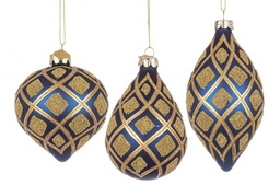 [S-B0970473] 12x Pendaglio Vt Glint Blu Notte