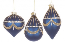 [S-B0970550] 12x Pendaglio Vt Glyl Blu Sc Ass3