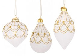 [S-B0937739] 12x Pendaglio Vt Letizia Bianco Ass3