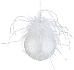 [S-B0927434] 12x Pendaglio Vt Plumette Bianco D80