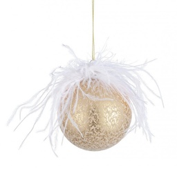 [S-B0927430] 12x Pendaglio Vt Plumette Oro D80