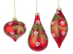 [S-B0937287] 12x Pendaglio Vt Trees Rosso Ass3