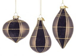 [S-B0970727] 12x Pendaglio Vt Velvety Nero Ass3