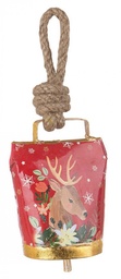 [S-B0936648] 12x Pendaglio Wendi Campana Renna Rosso